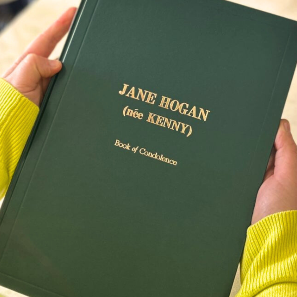 Printed Messages of Condolence Book